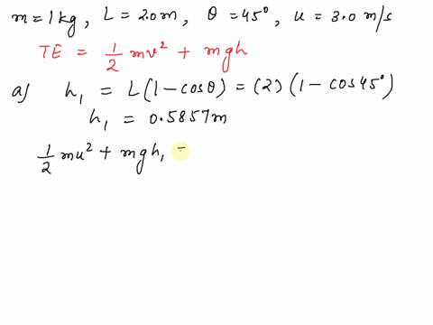 problem-10-a-simple-pendulum-with-mass-m1-kg-andlength-l20-m-is-released-by-a-push-when-the-support-string-is-at-an-angle-of-450-from-the-vertical-direction-the-initial-speed-of-the-suspende-23083