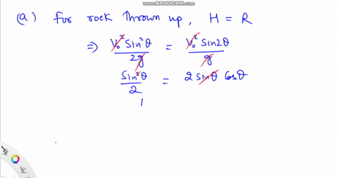 a-rock-is-thrown-upward-from-level-ground-in-such-a-way-that-the-maximum-height-of-its-flight-is-e-3-71467