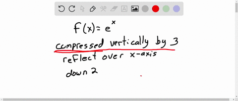 write-the-expression-for-the-function-described-below-fxex-is-compressed-vertically-by-a-factor-of-3-reflected-across-the-x-axis-and-then-shifted-down-2-units-23752