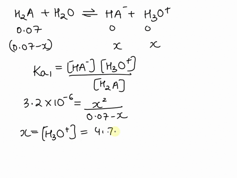 for-the-diprotic-weak-acid-h2a-ka1-39-10-6-and-ka2-73-10-9-what-is-the-ph-of-a-00700-m-solution-of-h2a-what-are-the-equilibrium-concentrations-of-h2a-and-a2-in-this-solution-87493