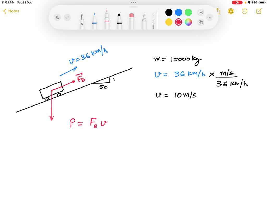 solved-a-truck-of-mass-10-000-kg-moves-up-an-inclined-plane-rising-1