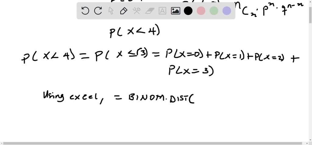 SOLVED: Assume the random variable X has a binomial distribution with ...