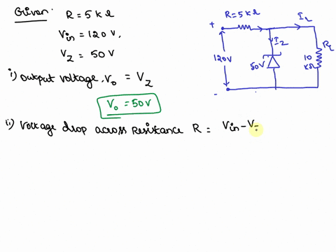 q1-for-the-circuit-shown-in-fig-1-find-i-the-output-voltage-ii-the-voltage-drop-across-series-resistance-iii-the-current-through-zener-diode-rsk-iz-120-v-50-v-10-kq-81472