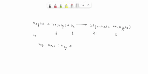 the-balanced-chemical-equation-of-a-reaction-is-shown-below-4-ag-s-2-h2s-g-o2-2-ag2s-s-2-h2o-l-if-036-moles-of-ag-032-moles-of-h2s-and-015-moles-of-o2-are-brought-together-and-allowed-to-rea-12603