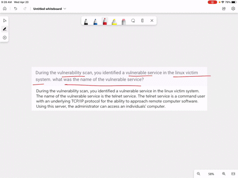 during-the-vulnerability-scan-you-identified-a-vulnerable-service-in-the-linux-victim-system-what-was-the-name-of-the-vulnerable-service-57967