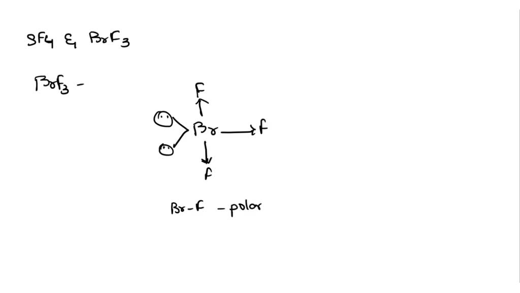 Solved Please Explain The Dipole Moments In Sf4 And Brf3 Are They