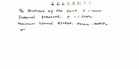 a-pressurized-spherical-tank-is-to-be-made-of-12-mm-thick-steelif-it-is-subjected-to-an-internal-pressure-of-p15-mpa-determine-its-outer-radiusin-mm-if-the-maximum-normal-stress-is-not-to-ex-50188