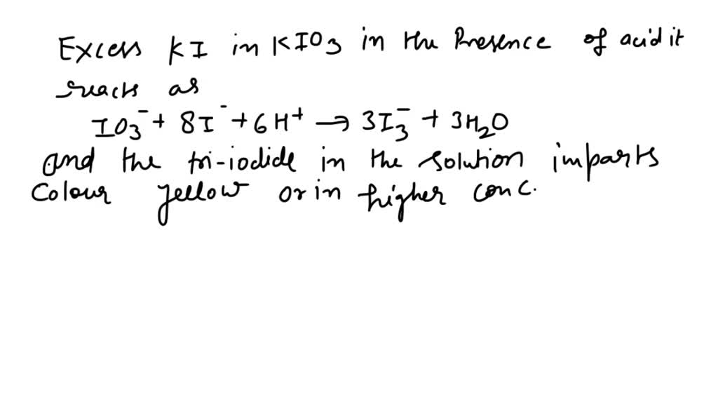 SOLVED: Why is it important t0 start the titration soon afler adding KI ...