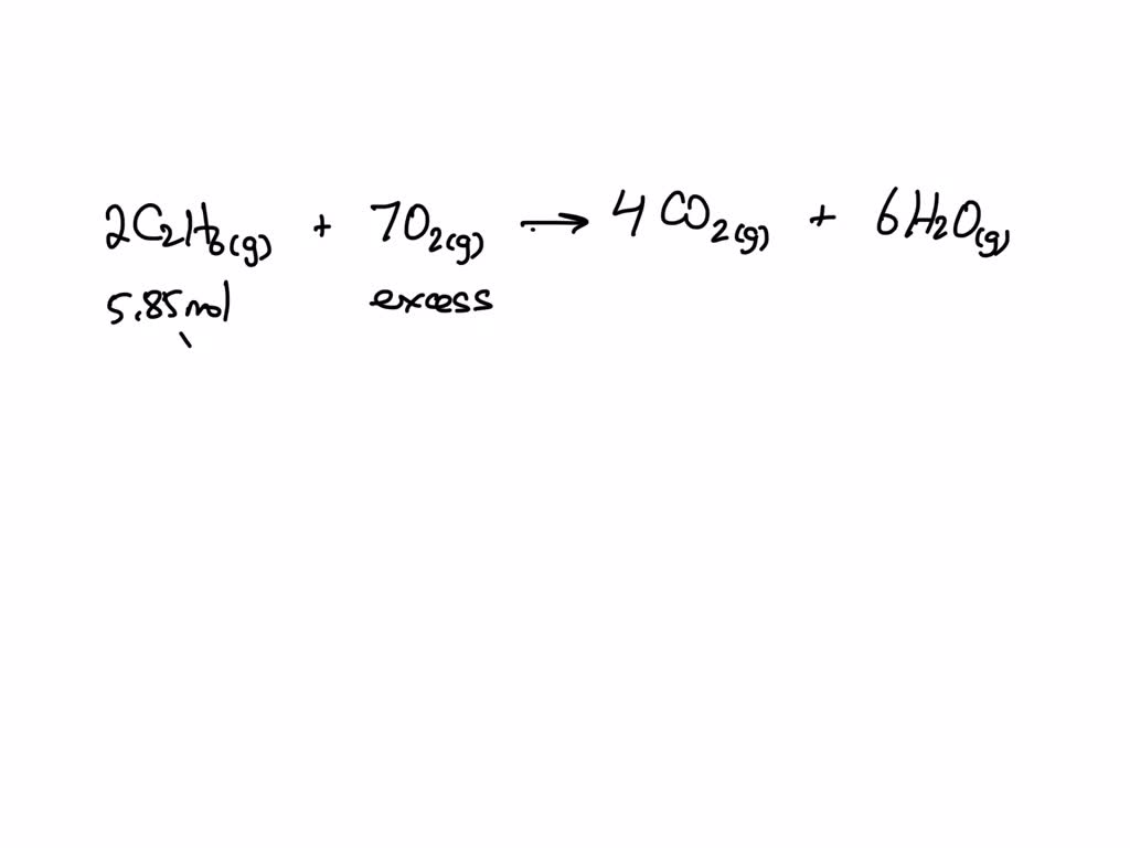 SOLVED The combustion of ethane C2H6 produces carbon dioxide