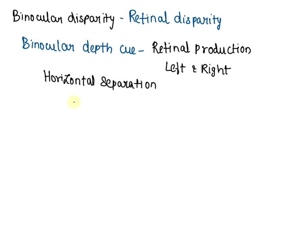 SOLVED Binocular disparity is Select one a. corrected by surgery b