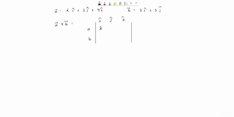find-the-vector-product-a-x-b-of-the-two-given-vectors-a-2i-3j-4k-b-3i-5j-here-i-j-k-are-unit-vectors-along-three-mutually-perpendicular-axes-a-20i-12j-k-b-10i-6j-12k-c-20i-12j-k-d-10i-6j-12-68652
