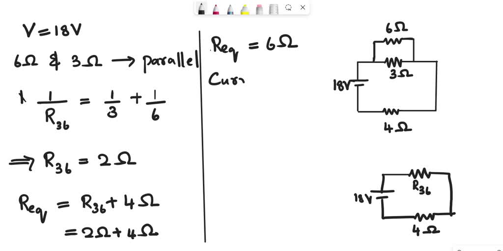 SOLVED: Calculate the power dissipated by the 2 Ohm resistor in the ...