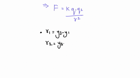 three-point-charges-lie-in-a-straight-line-along-the-y-axis-a-charge-of-q_l-90-mu-mathrmc-is-at-y60-98217