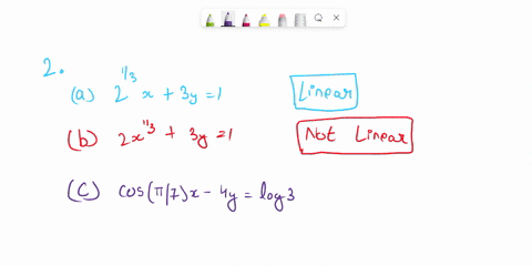 1-is-the-equation-linear-in-xl-x2-and-x3_-xl-sx2-2x3-1-6-x1-3x2-xlx3-2-x-ix-3x-d-x-2-x-8x-5-ex-2xtx-4-fjx-2x7-2-in-each-part-determine-whether-the-equation-is-linear-in-x-and-y-a-213x-3y-1-6-11777