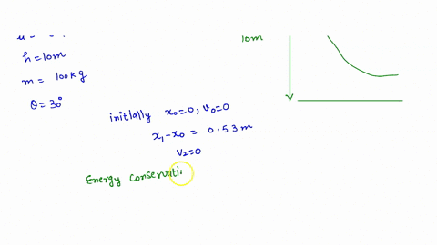 the-spring-shown-in-the-figure-is-compressed-53-cm-and-used-to-launch-a-100-kg-physics-student-the-track-is-frictionless-until-it-starts-up-the-incline-the-students-coefficient-of-kinetic-fr-26015