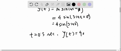 for-a-particular-transverse-standing-wave-on-a-long-string-one-of-the-antinodes-is-at-x0-and-an-adjacent-node-is-at-x010-mathrmm-the-displacement-yt-of-the-string-particle-at-x0-is-shown-in-fig-16-40-