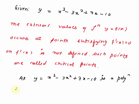 find the extreme values of the function and where they occur yx3