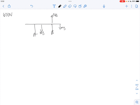 a-20-m-long-uniform-beam-weighing-670-n-rests-on-walls-a-and-b-wall-a-is-3-m-from-the-end-of-the-beam-and-the-walls-are-separated-by-12-m-find-the-maximum-weight-of-a-person-that-can-walk-to-65027