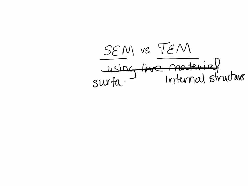 SOLVED: The major advantage of using the Scanning Electron Microscope ...