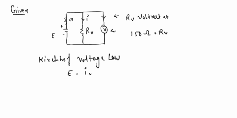 when-a-voltmeter-with-resistance-150-ohm-is-connected-directly-to-terminals-of-a-battery-it-shows-20-v-if-the-battery-is-connected-to-a-resistor-of-6-ohm-then-the-current-in-the-circuit-beco-63288