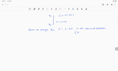 a-negative-charge-of-0550-space-muc-exerts-an-upward-0600-n-force-on-an-unknown-charge-that-is-locat-98668