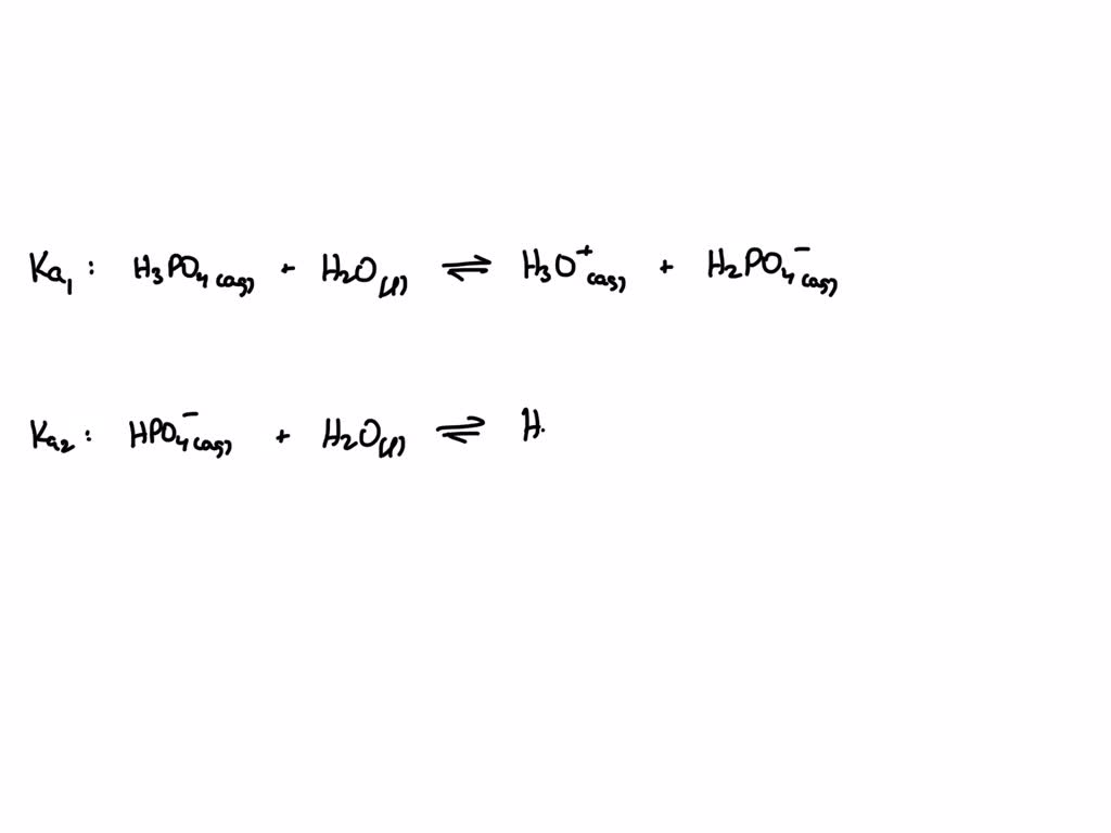 SOLVED: using chemical equations, show how the tripotic acid H3PO4 ...