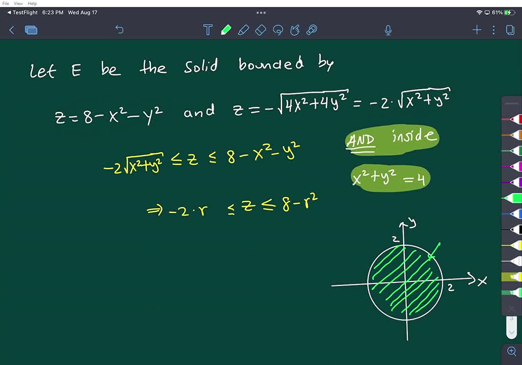 Solved Use A Triple Integral To Determine The Volume Of The Region That Is Below Z 8 X2 Y2 And Above Z Sqrt 4x2 4y2 And Inside X2 Y2 4 Solved Use A Triple Integral To Determine The Volume Of The Region That Is Below Z 8 X2 Y2 And Above Z Sqrt 4x2 4y2 And Inside X2 Y2 4