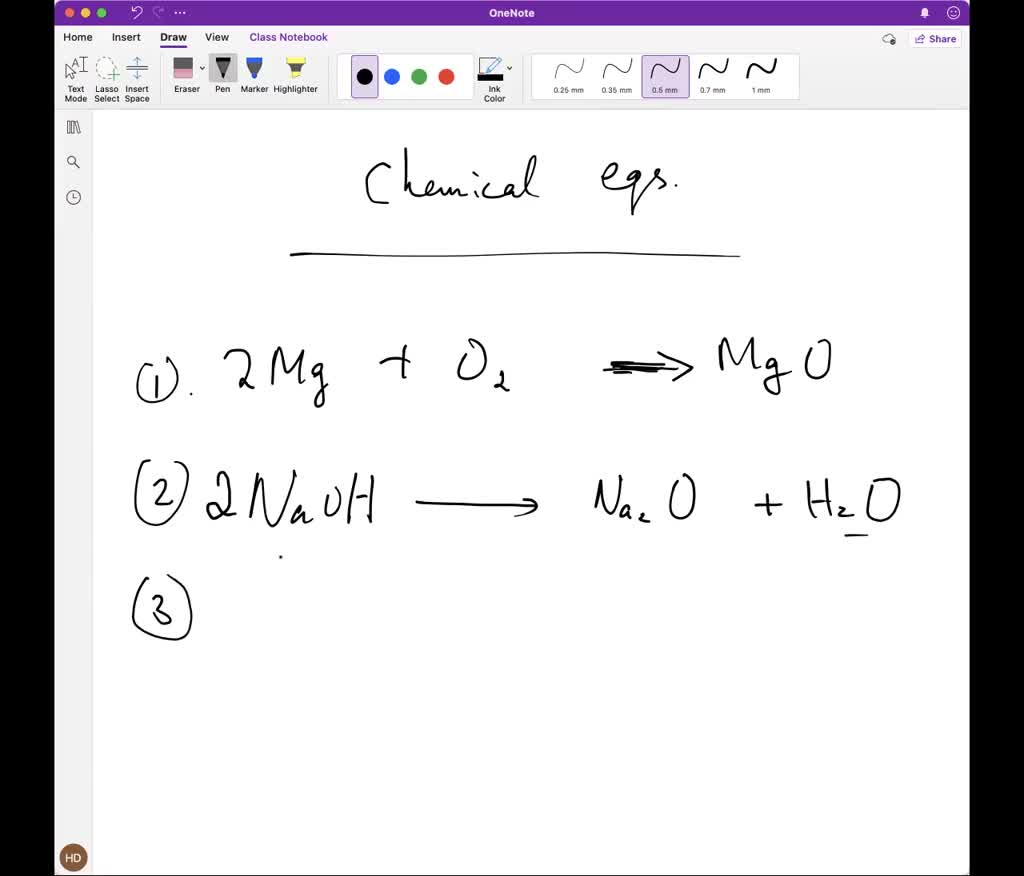 SOLVED Write and balance the chemical equation for the reaction