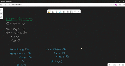 can-someone-show-with-each-step-please-thank-you-find-the-optimal-solution-for-the-following-problem-round-your-answers-to-3-decimal-places-maximize-c-15x-11y-subject-to-4x-10y-17-15x-18y-39-81587