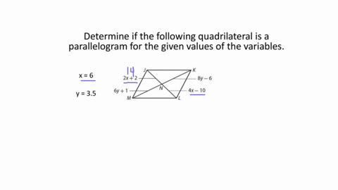 show-that-each-quadrilateral-is-a-parallelogram-for-the-given-values-of-the-variables-x6-and-y35-62621