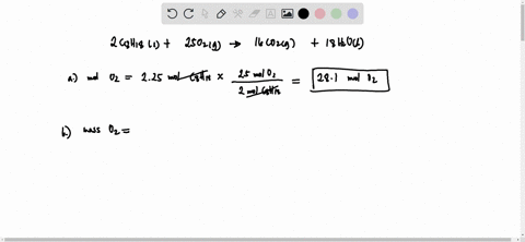4-the-complete-combustion-of-octane-c8h18-a-component-of-gasoline-proceeds-as-is-shown-below-2-c8h18l-25-o2g-16-co2g-18-h2ol-a-how-many-moles-of-o2-are-needed-to-burn-225-mol-of-c8h18-mol-b-how-many-g