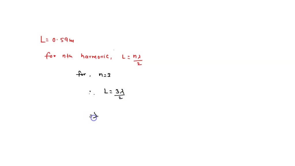 SOLVED A guitar string is stretched to a distance of 0.59 m What is