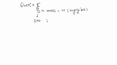 a-mass-m-is-suspended-from-a-spring-of-negligible-mass-the-spring-is-pulled-a-little-and-then-released-so-that-the-mass-executes-simple-harmonic-oscillations-with-a-time-period-t-if-the-mass-is-increa