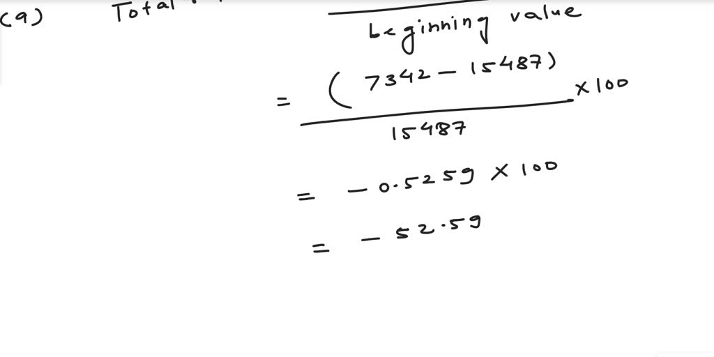 SOLVED Compute the total and annual returns on the following
