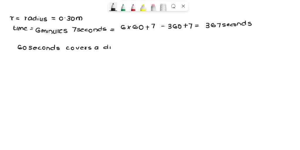 SOLVED The second hand of a clock has a length of 0.30 m. What