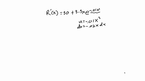 the-marginal-revenue-from-the-sale-of-x-units-of-a-particular-commodity-is-estimated-to-be-rx5035xe001x2-dollars-per-unit-where-rx-is-revenue-in-dollars-a-find-rx-assuming-that-r0-0-b-what-r-02488