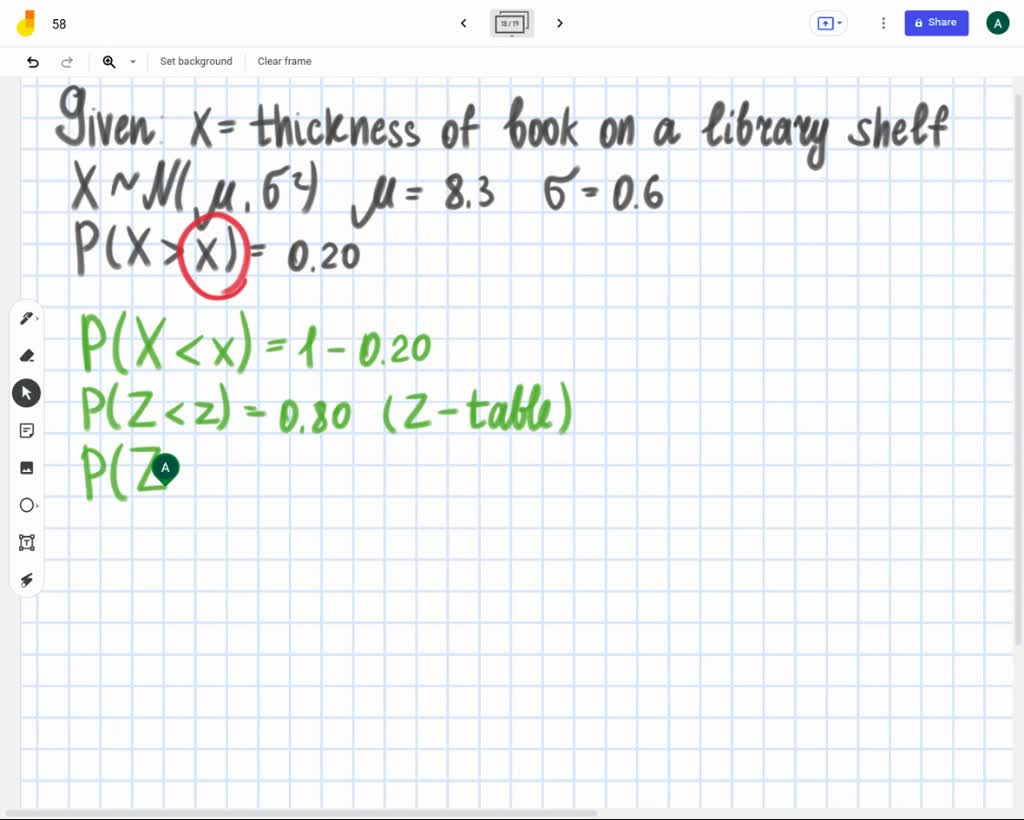 The average thickness of books on a library shelf is 8.3 centimeters