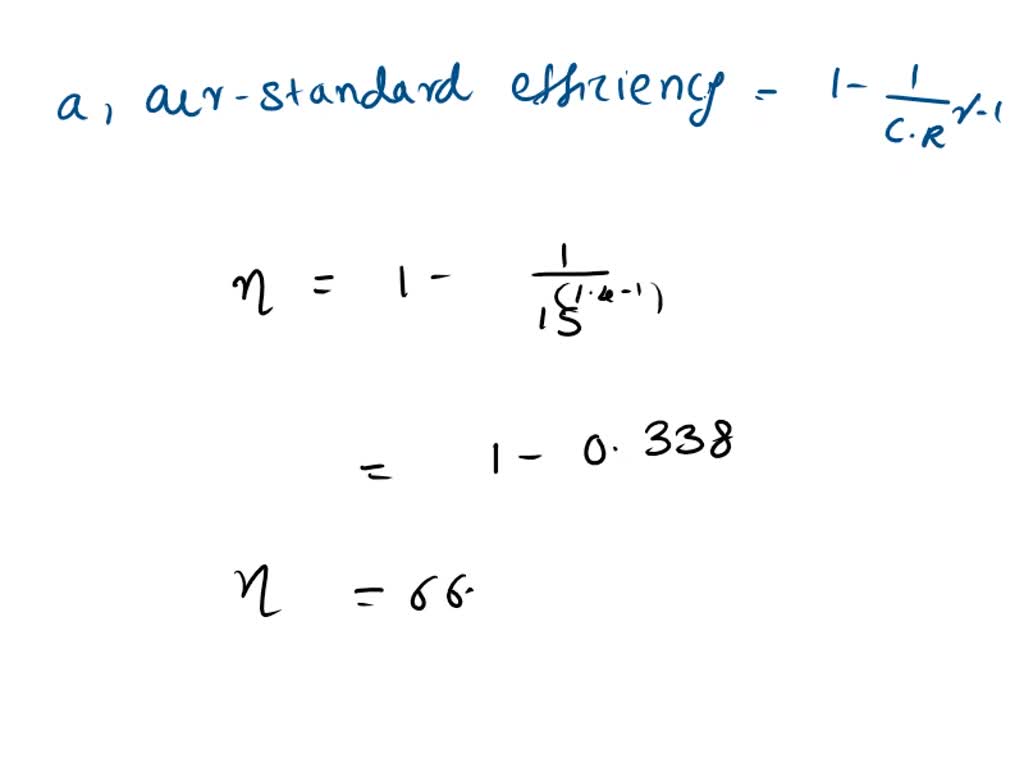 SOLVED Question 5. An oil engine works on an ideal Diesel cycle. The overall volume ratio of