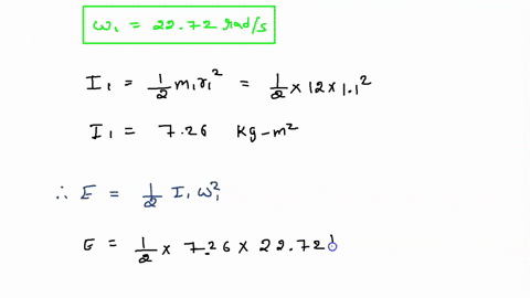 a-flywheel-is-mechanical-device-used-to-store-rotational-kinetic-energy-for-later-usc-consider-a-flywheel-in-the-form-of-a-uifor-solid-cylinder-rotating-around-its-axis-with-moment-of-ineiti-18476