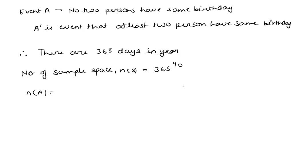 SOLVED: What is the probability that atleast 2 students have the same