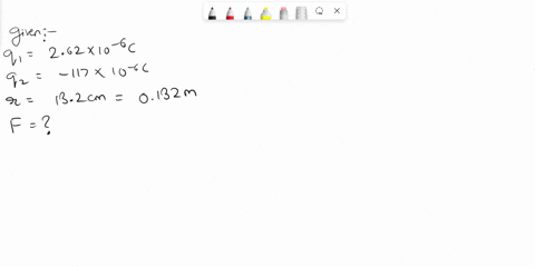 a-particle-of-charge-262-x-10-6-cis-132-cm-distant-from-a-second-particle-of-charge-117-10-6-ccalculate-the-magnitude-of-the-electrostatic-force-between-the-particles-86403