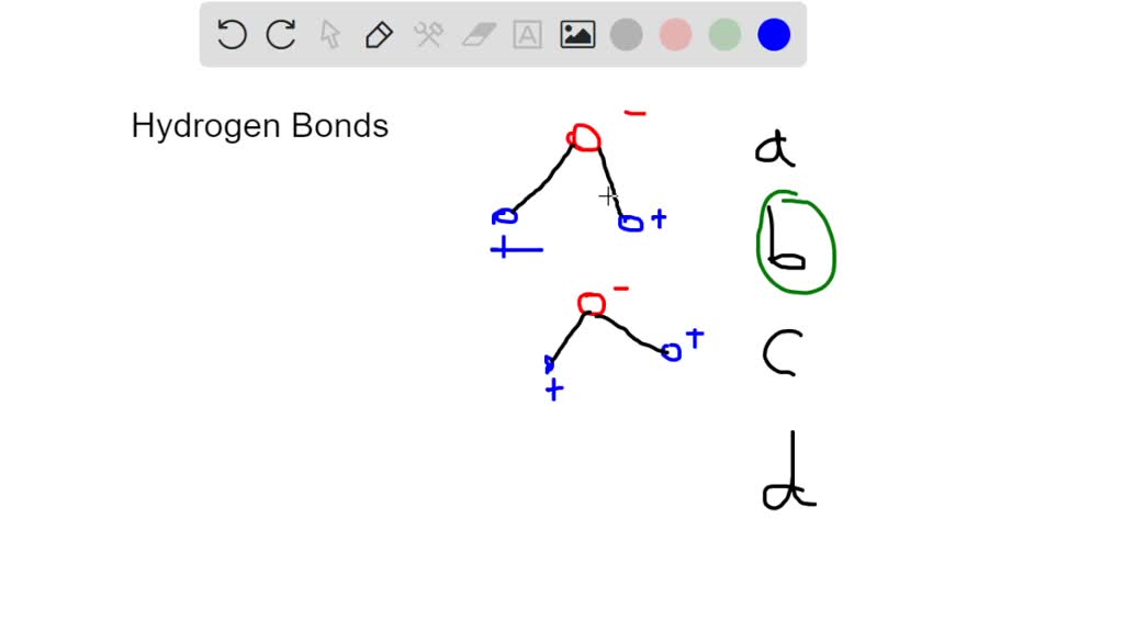 SOLVED: how are the hydrogen bonds formed between water molecules? a ...