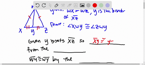 drag-and-drop-the-answer-choices-t0-complete-the-proon-below-given-wx-wz-yis-the-bisector-of-xz-prove-lxwn-zzwy-xeyz-xexz-definition-of-segment-bisector-svmmetric-property-definition-of-angl-11393