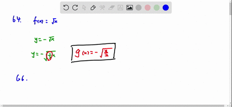 for-the-following-exercises-write-formula-for-the-function-g-that-results-when-the-graph-of-a-given-toolkit-function-is-transformed-as-described-63-the-graph-offx-ixl-is-reflected-over-the-y-71241
