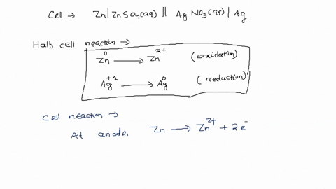 write-the-electrode-half-reactions-cell-reaction-and-write-nernst-equation-for-each-of-the-following-cells-i-znznso4aqagno3aqag-99742