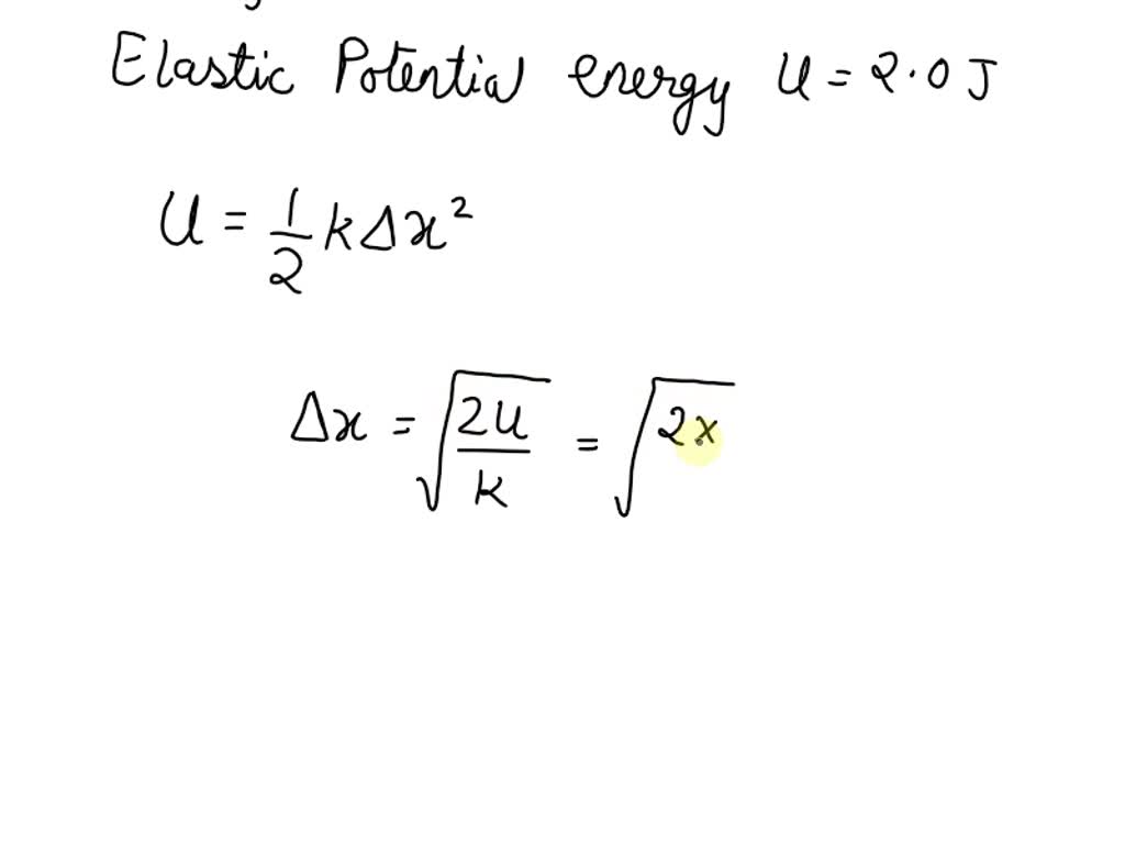 SOLVED A spring, with a spring constant of 100. newtons per meter