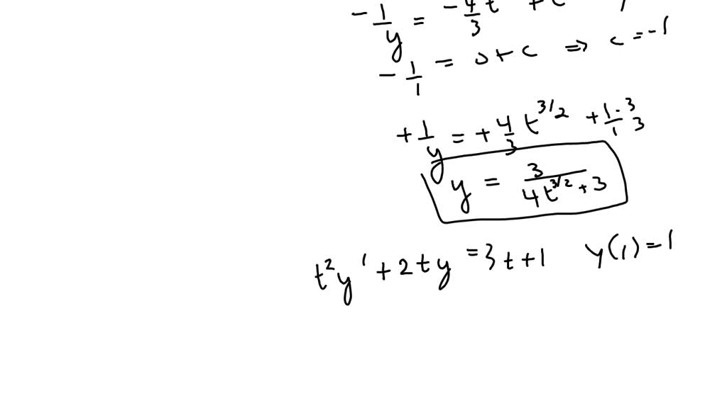 Solved 4 6 Marks Solve The Following Differential Equations For Y Y