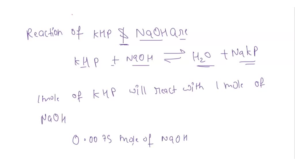SOLVED: 3. A student weighed out 1.54 g of KHP How many moles is this