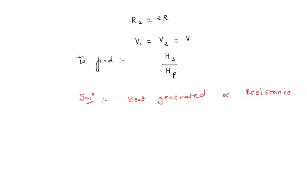 SOLVED If two wires having resistance R and 2R. Both joined in series