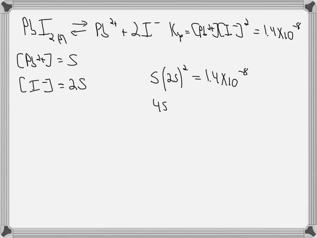 SOLVED Steps needed Question 1 Calculate molar solubility and